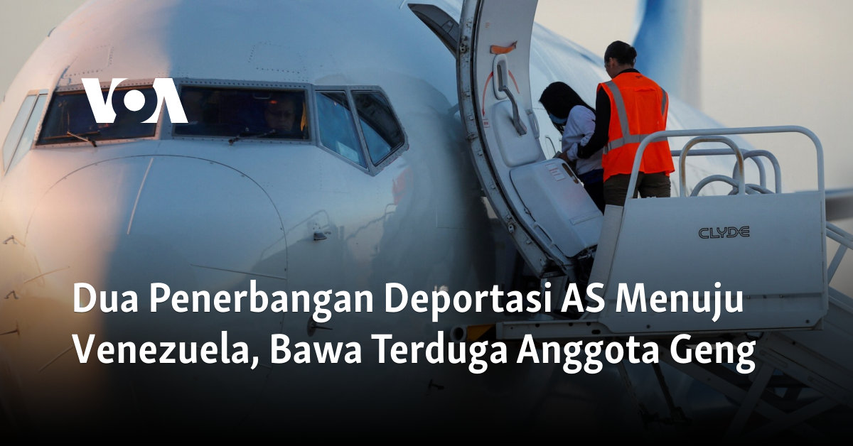 Dua Penerbangan Deportasi AS Menuju Venezuela, Bawa Terduga Anggota Geng