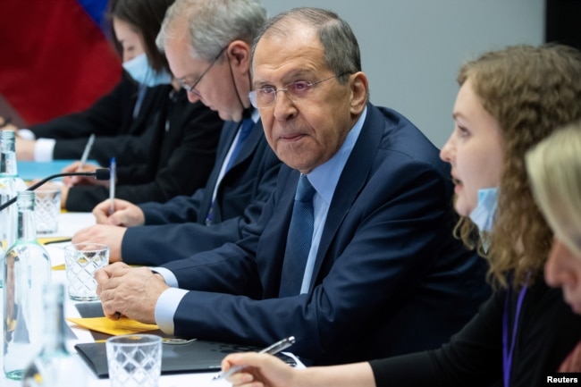 Сергей Лавров на переговорах с госсекретарем Энтони Блинкеном