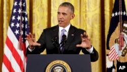 Tổng thống Obama trả lời họp báo ngày 15/7 về thoả thuận hạt nhân Iran. 