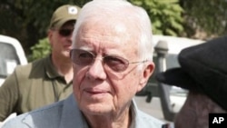 Former U.S. President Jimmy Carter in Sudan