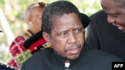 Le ministre de la Défense zambienne, Edgar Lungu est candidat du Front patriotique, parti au pouvoir, à l'élection présidentielle prévue mardi 20 javnier 2014.