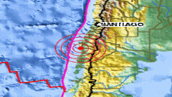 Gempa berkekuatan 7,1 pada skala Ricther mengguncang Chili.