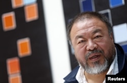 FILE - Chinese dissident artist Ai Weiwei, pictured in Bern, Switzerland, April 27, 2016, was among activists represented by civil rights lawyer Xia Lin.