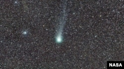 Comet Lovejoy is seen in this February photo released by NASA.