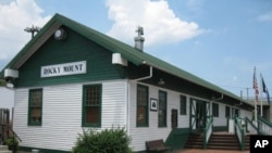 The Crooked Road generally begins in Rocky Mount, where a restored train station is the town's Chamber of Commerce and Visitors Center.