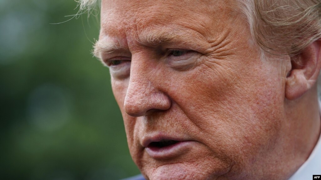 TT Mỹ Donald Trump trò chuyện với báo chí ở thủ đô Washington, DC, ngày 21/5/2020. - Ông nói Hoa Kỳ sẽ rút ra khỏi hiệp ước 'Bầu trời mở' với Nga, 