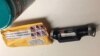 A package containing a "live explosive device," according to police, received at the Time Warner Center which houses the CNN New York bureau, in New York City, is shown in this handout picture provided Oct. 24, 2018. 