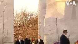 ԱՄՆ-ի նախագահն ու փոխնախագահը երկուշաբթի օրը այցելել են Մարթին Լյութեր Քինգի հուշահամալիր