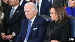 Tsohon shugaban Amurka Joe Biden a US Capitol Rotunda na Washington, DC, Janairun 20, 2025. (Photo by SAUL LOEB / POOL / AFP)