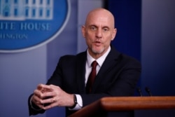 Food and Drug Administration Commissioner Dr. Stephen Hahn speaks during a coronavirus task force briefing at the White House, April 4, 2020, in Washington.