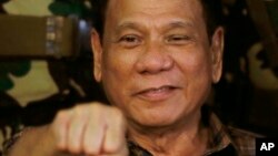  Shugaban Philippines Duterte wanda yake kashe masusha da sayar da kwayoyin sa maye