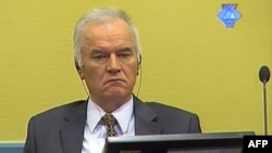 A screen grab released by the International Criminal Tribunal for the former Yugoslavia (ICTY) shows former Bosnian Serb army chief Ratko Mladic sitting in the courtroom in The Hague, May 16, 2012.