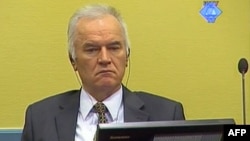 A screen grab released by the International Criminal Tribunal for the former Yugoslavia (ICTY) shows former Bosnian Serb army chief Ratko Mladic sitting in the courtroom in The Hague, May 16, 2012