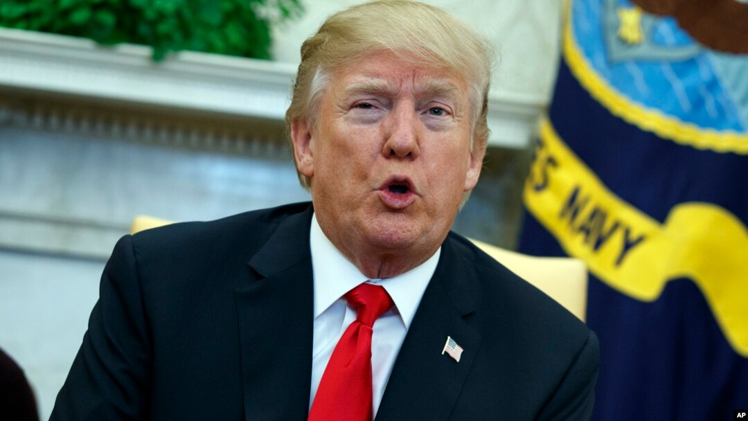 Presiden AS Donald Trump mempertanyakan minat Israel untuk berdamai dengan Palestina (foto: dok). 