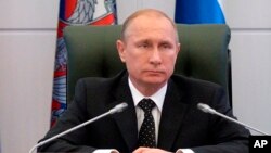 俄羅斯總統普京12月19日主持軍方高級將領會議
