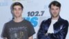 Andrew Taggart, left, and Alex Pall, of The Chainsmokers, arrive at Wango Tango at StubHub Center in Carson, California.