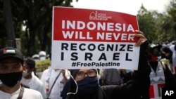 تظاهرات ضداسرائیلی در اندونزی. ماه مه ۲۰۲۱