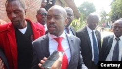 L'opposant zimbabwéen Nelson Chamisa.