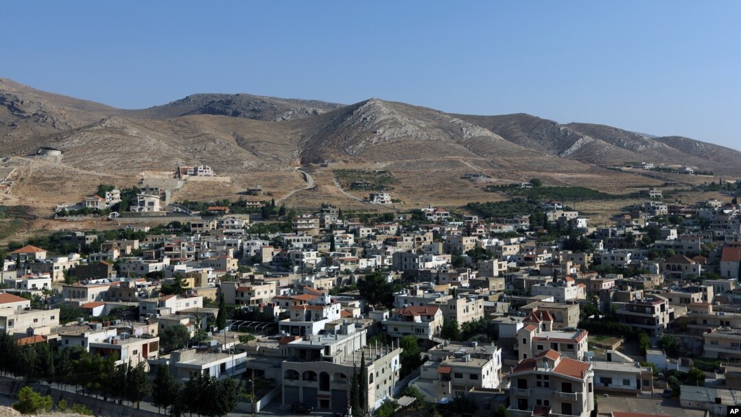 FILE - A general view of Lebanon's Ras Baalbek, a Christian town in the northern Bekaa region near the border with Syria. 