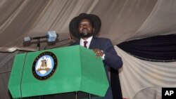 Le president du Soudan du Sud Salva Kiir