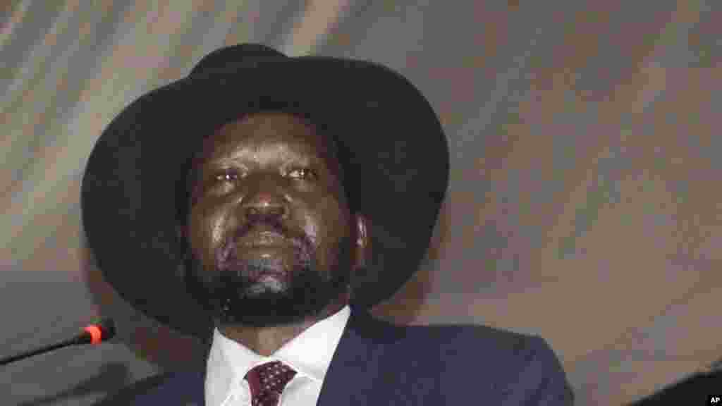 Le président du Soudan du Sud, Salva Kiir. (AP Photo/Jason Patinkin)