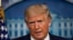 President Donald Trump speaks at a news conference in the James Brady Press Briefing Room at the White House, Aug. 13, 2020, in Washington.