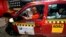 FILE - A car is seen after frontal-crashing during a test at the laboratory of the German motor club ADAC in Landsberg, Dec. 6, 2013. 