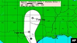 Projected path of Tropical Storm Hermine