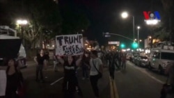 Protestas contra Trump se extienden a Los Angeles