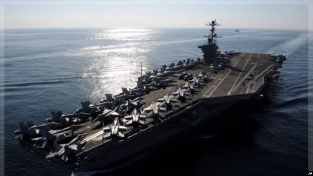 美國斯坦尼斯號核動力航空母艦。（資料圖片）