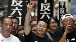 2009年5月31日熊焰在香港纪念北京民主学生运动遭压20周年