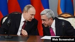 Vladimir Putin və Serj Sarkisyan 