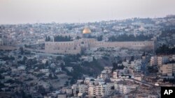 FILE - The Dome of the Rock Mosque in the Al-Aqsa Mosque compound is seen in Jerusalem's Old City, Oct. 14, 2015. 