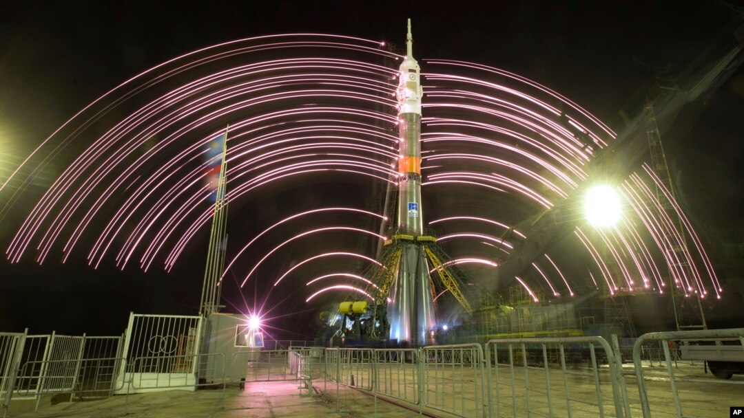 Soyuz-FG raketasi va Soyuz TMA-20M kapsulasi, Boyqo'ng'ir, Qozog'iston 