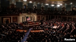 U.S. President Donald Trump delivers his State of the Union address to a joint session of the U.S. Congress on Capitol Hill in Washington, Jan. 30, 2018.