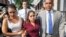 Yeni Gonzalez, center, a Guatemalan mother who was separated from her three children at the U.S.-Mexico border arrives to reunite with them in New York, July 3, 2018.