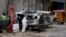 PakistanPakistani investigators examine damage vehicles at the site of suicide bombing in Lahore, Pakistan, April 5, 2017.