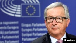 European Commission President Jean-Claude Juncker attends a news conference after the presentation of a White Paper on the Future of Europe in Brussels, Belgium, March 1, 2017.