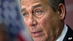 John Boehner dijo que llegado un punto Washington tiene que hacerle frente a “sus problemas de gastos”.