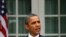 Presiden Obama memberikan penjelasan di Gedung Putih mengenai operasi militer Amerika dan NATO di Libya (20/10).