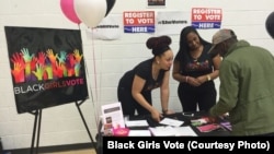 Black Girls Vote là một tổ chức phi đảng phái có mục tiêu nâng cao nhận thức trong giới trẻ nữ người Mỹ gốc Phi về tầm quan trọng của việc tham gia chính trị.