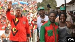 Líderes da CASA-CE (Abel Chivukuvuku), MPLA (João Lourenço) e UNITA (Isaías Samakuva)