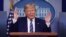 President Donald Trump speaks during a coronavirus task force briefing at the White House, Sunday, April 5, 2020, in Washington. (AP Photo/Patrick Semansky)