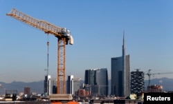 FILE - Porta Nuova's district is pictured in downtown Milan September 2, 2014. Qatar's sovereign fund will become sole owner of a prime real estate area in Milan, which has a market value of more than 2 billion euros ($2.25 billion).