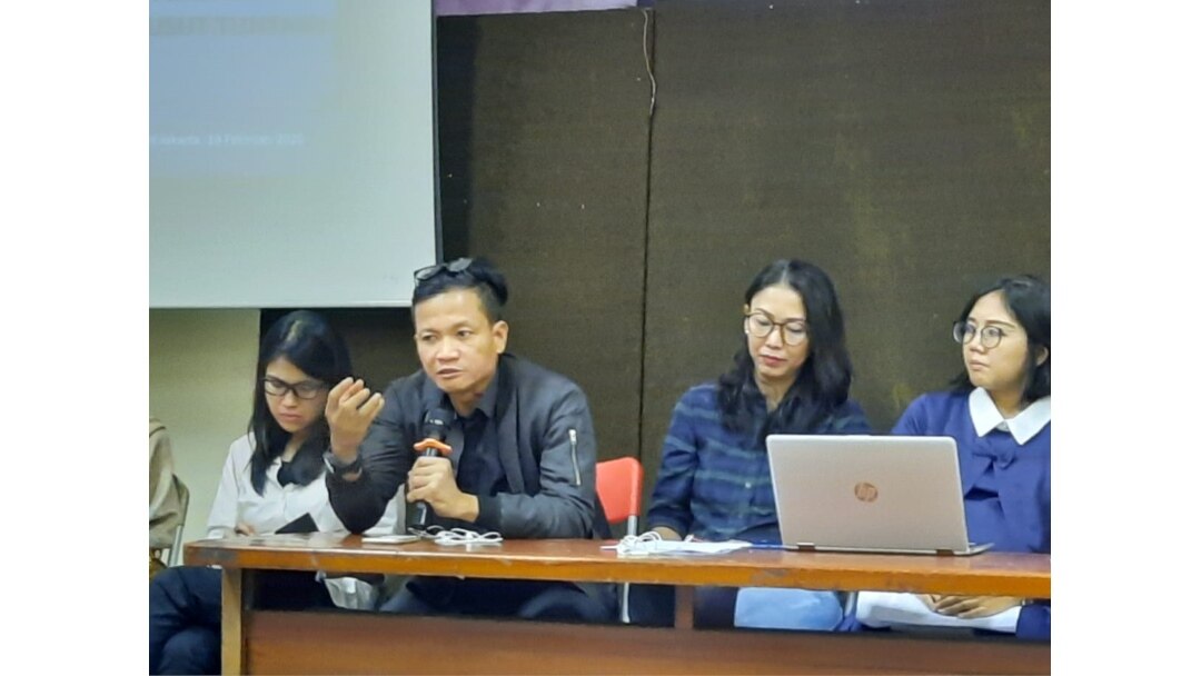 Jumpa pers Amnesty International tentang intimidasi terhadap pembela HAM di Jakarta, Rabu, 19 Februari 2020.(Foto: Fathiyah Wardah/VOA)