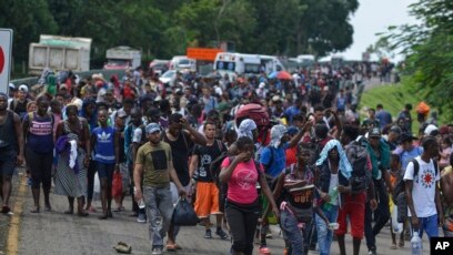 Caravana de 2.000 avanza de sur de M xico hacia EEUU