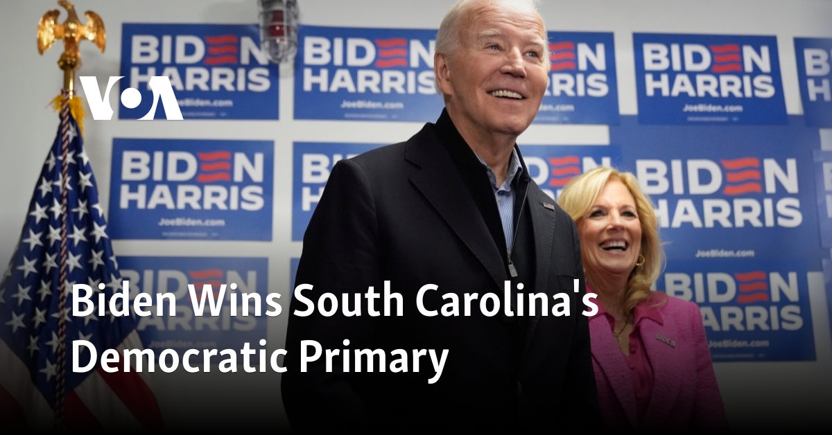 Biden Wins South Carolina's Democratic Primary