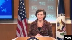La portavoz del Departamento de Estado, Victoria Nuland, dijo que el régimen sirio tiene meses haciendo promesas, sin que se ponga alto a la violencia.