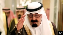 FILE photo of Saudi King Abdullah bin Abd al-Aziz in 2010.