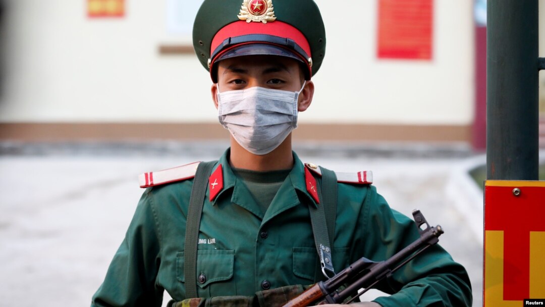 Một binh sĩ Việt Nam tại Lạng Sơn. 